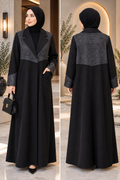 Shadowline Geometric Abaya