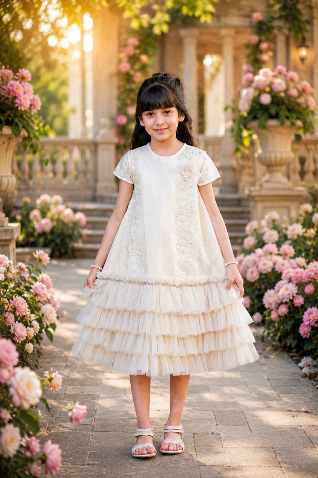 Pearl Cascade Dress