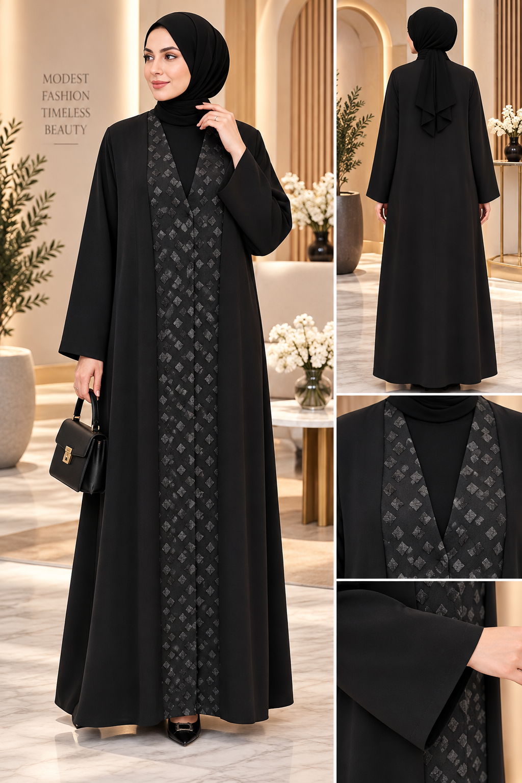 Obsidian Diamond Abaya